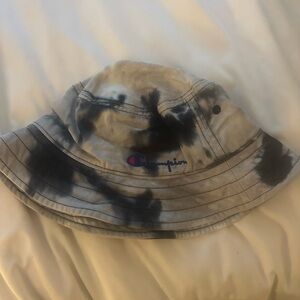 Champion Kids Tie-Dye Bucket Hat - Black and Gray